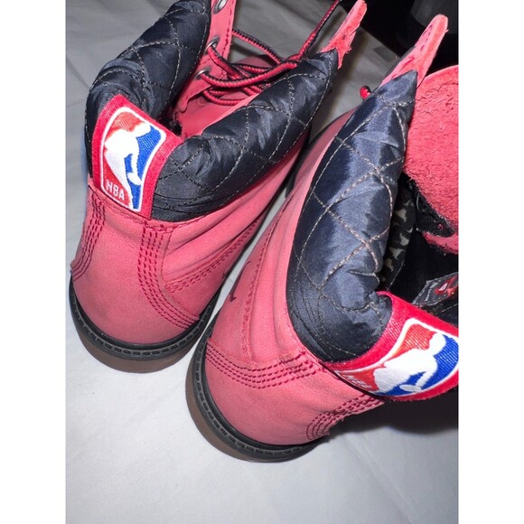 Timberland Premium Red Nubuck Boots NBA Chicago Bulls Mens 5 Womens 7.5 main image 7